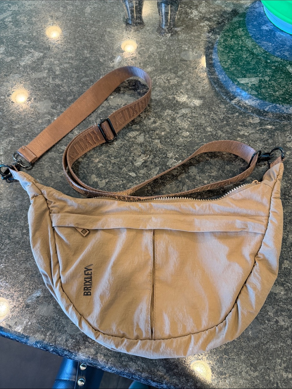 Brixen Lightweight Tan Crossbody Bag